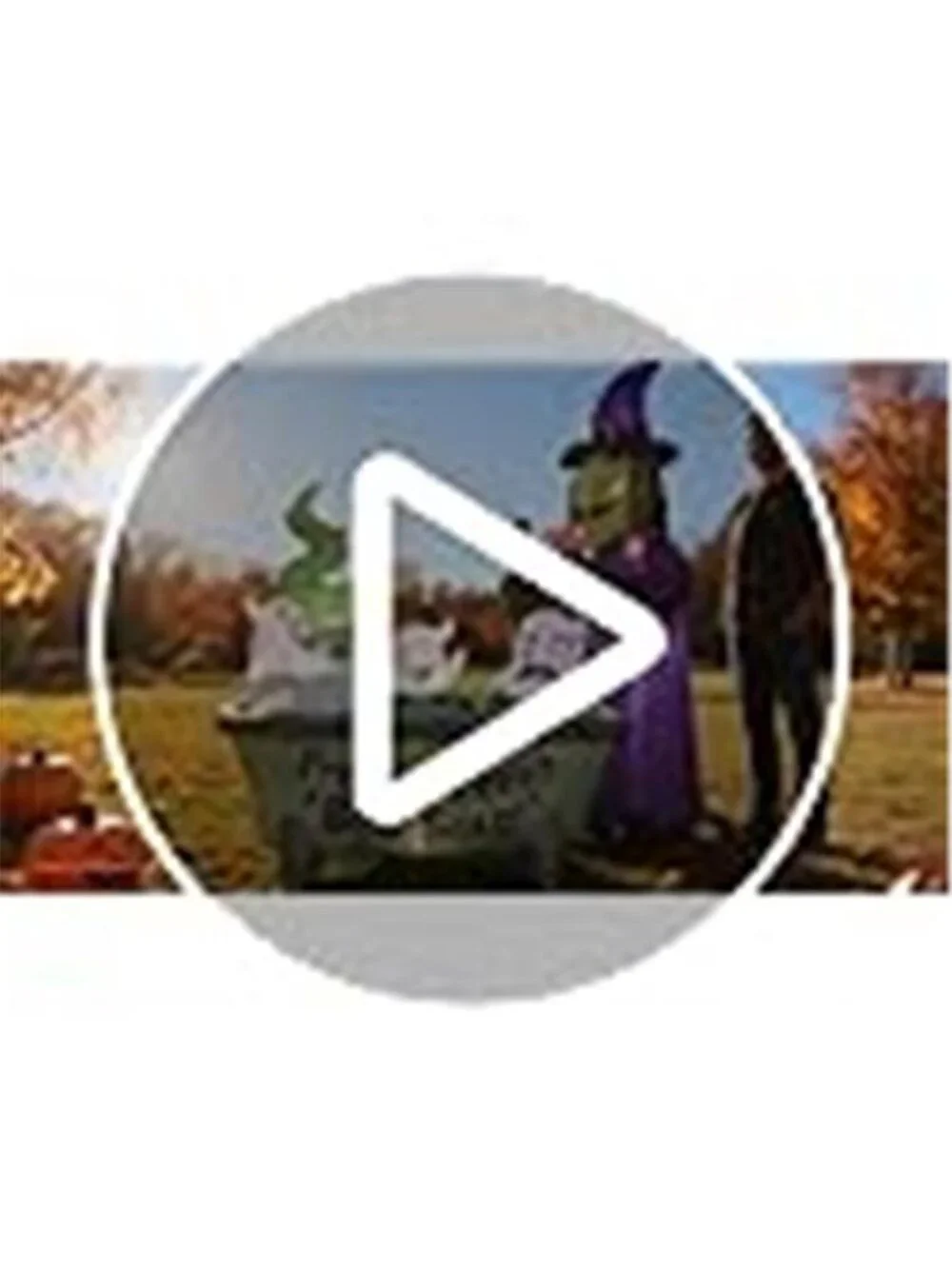 6FT Halloween Inflatable Witch Cauldron & 3 Ghosts
